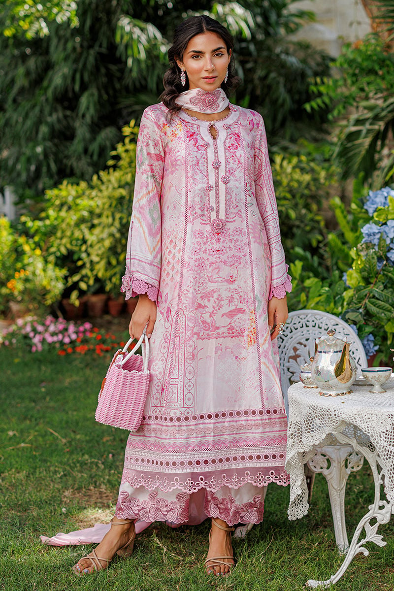 Ansab Jahangir | A Silk Afternoon Luxury Eid Silks 26 | Wisteria - by Libasekhas UK - Registered Vendor of : Ansab Jahangir - 100% Original Designer Dress