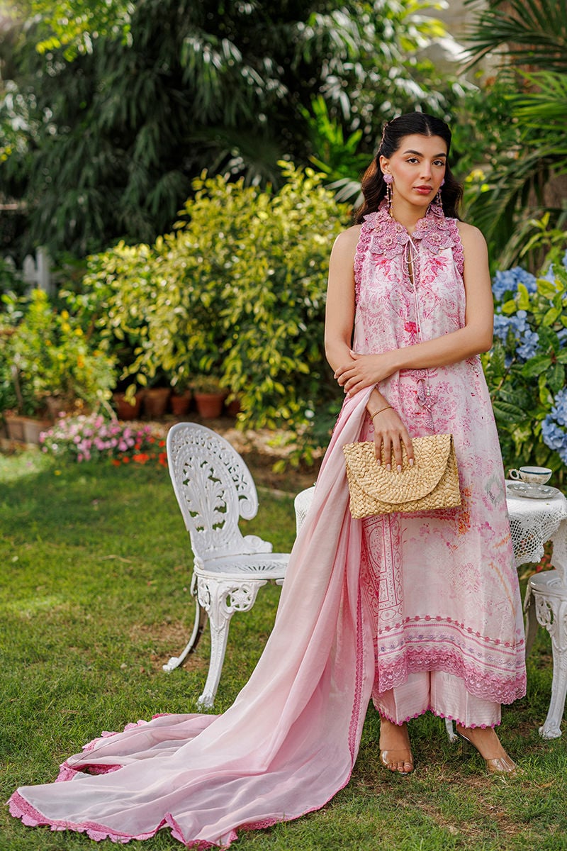 Ansab Jahangir | A Silk Afternoon Luxury Eid Silks 26 | Rosea - by Libasekhas UK - Registered Vendor of : Ansab Jahangir - 100% Original Designer Dress