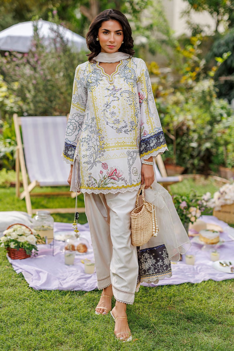 Ansab Jahangir | A Silk Afternoon Luxury Eid Silks 26 | Sunbeam - by Libasekhas UK - Registered Vendor of : Ansab Jahangir - 100% Original Designer Dress