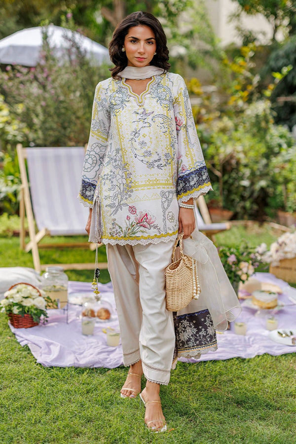 Ansab Jahangir | A Silk Afternoon Luxury Eid Silks 26 | Sunbeam - by Libasekhas UK - Registered Vendor of : Ansab Jahangir - 100% Original Designer Dress