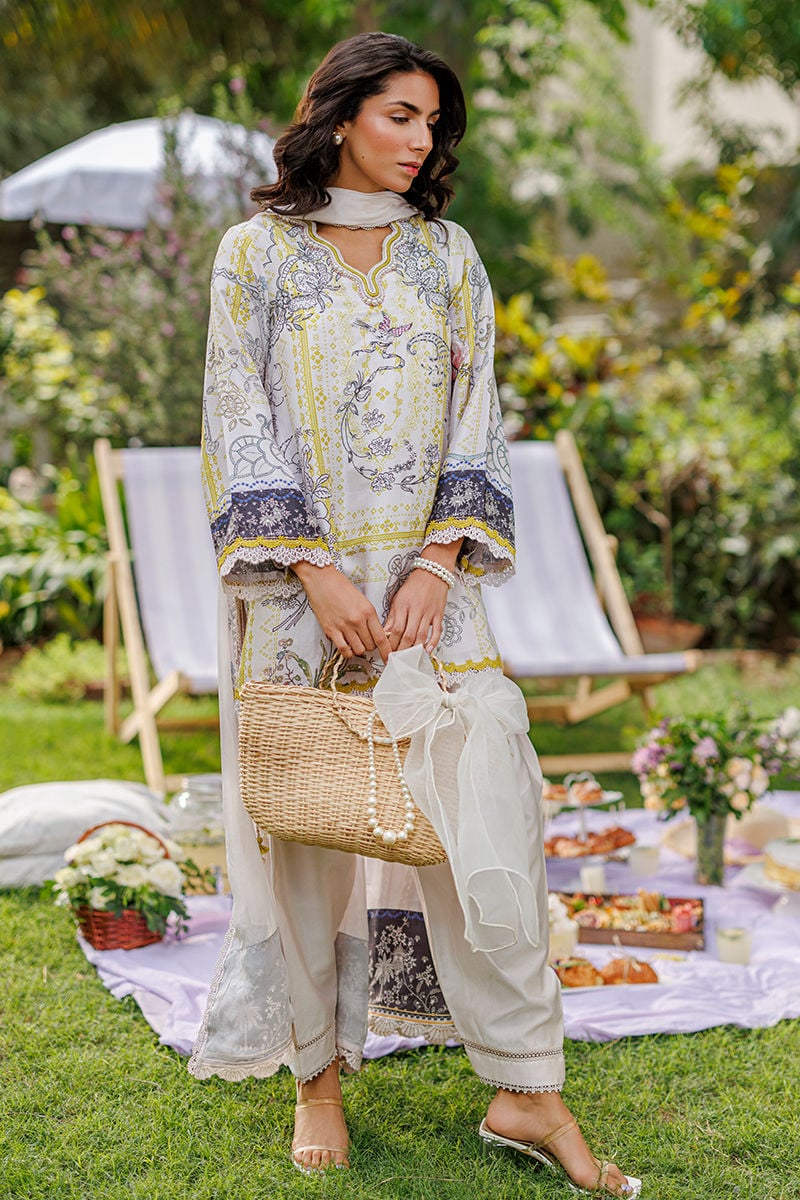 Ansab Jahangir | A Silk Afternoon Luxury Eid Silks 26 | Sunbeam - by Libasekhas UK - Registered Vendor of : Ansab Jahangir - 100% Original Designer Dress