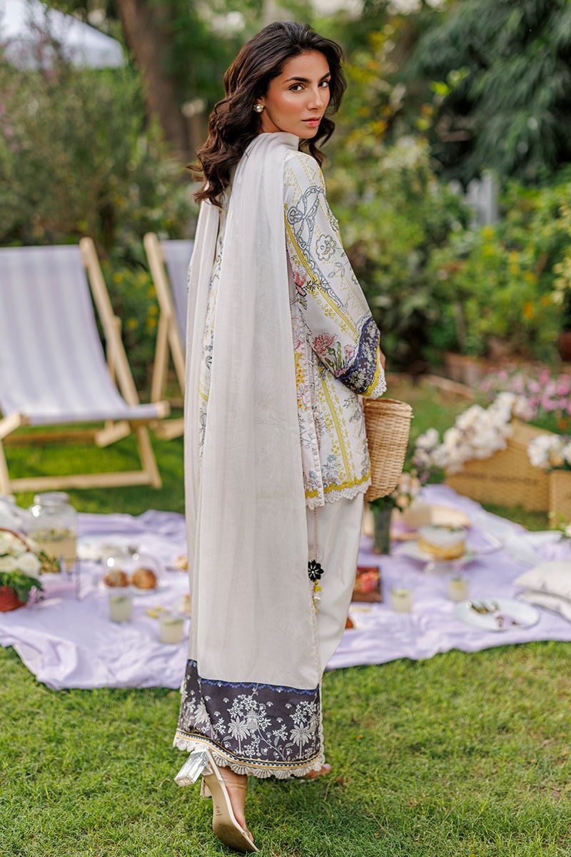 Ansab Jahangir | A Silk Afternoon Luxury Eid Silks 26 | Sunbeam - by Libasekhas UK - Registered Vendor of : Ansab Jahangir - 100% Original Designer Dress