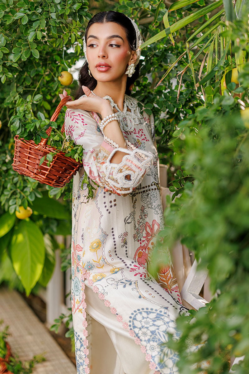 Ansab Jahangir | A Silk Afternoon Luxury Eid Silks 26 | Petaline - by Libasekhas UK - Registered Vendor of : Ansab Jahangir - 100% Original Designer Dress