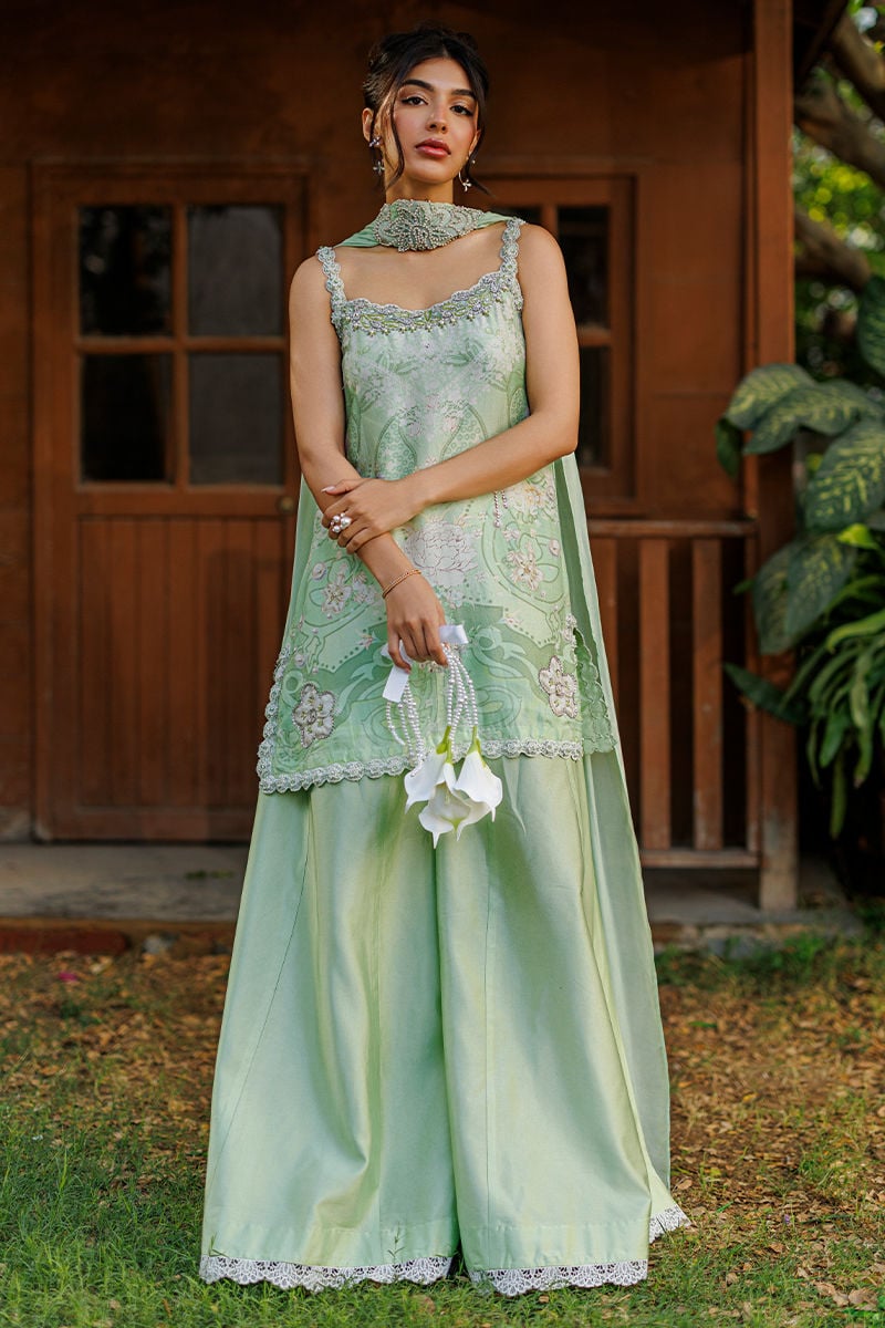 Ansab Jahangir | A Silk Afternoon Luxury Eid Silks 26 | Marjorie - by Libasekhas UK - Registered Vendor of : Ansab Jahangir - 100% Original Designer Dress