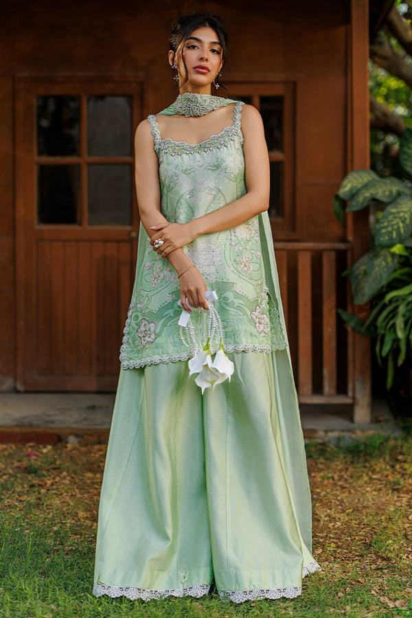 Ansab Jahangir | A Silk Afternoon Luxury Eid Silks 26 | Marjorie - by Libasekhas UK - Registered Vendor of : Ansab Jahangir - 100% Original Designer Dress