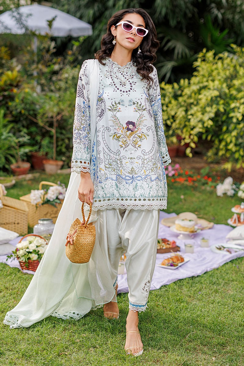 Ansab Jahangir | A Silk Afternoon Luxury Eid Silks 26 | Crema - by Libasekhas UK - Registered Vendor of : Ansab Jahangir - 100% Original Designer Dress