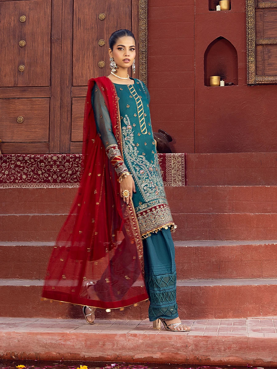 Salitex | Signature Festive Chiffon | SUNW6JI021UT - by - Libasekhas UK - Registered Vendor of : Salitex - 100% Original Designer Dresss