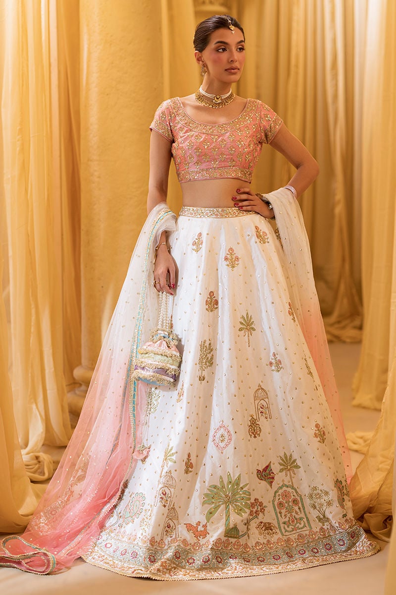 Ansab Jahangir | Artisan Prints 26 |Rosewood - by Libasekhas UK - Registered Vendor of : Ansab Jahangir - 100% Original Designer Dress