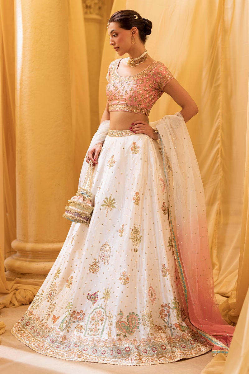 Ansab Jahangir | Artisan Prints 26 |Rosewood - by Libasekhas UK - Registered Vendor of : Ansab Jahangir - 100% Original Designer Dress