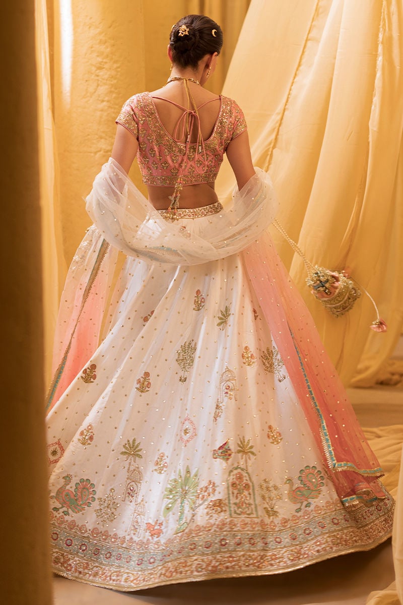 Ansab Jahangir | Artisan Prints 26 |Rosewood - by Libasekhas UK - Registered Vendor of : Ansab Jahangir - 100% Original Designer Dress