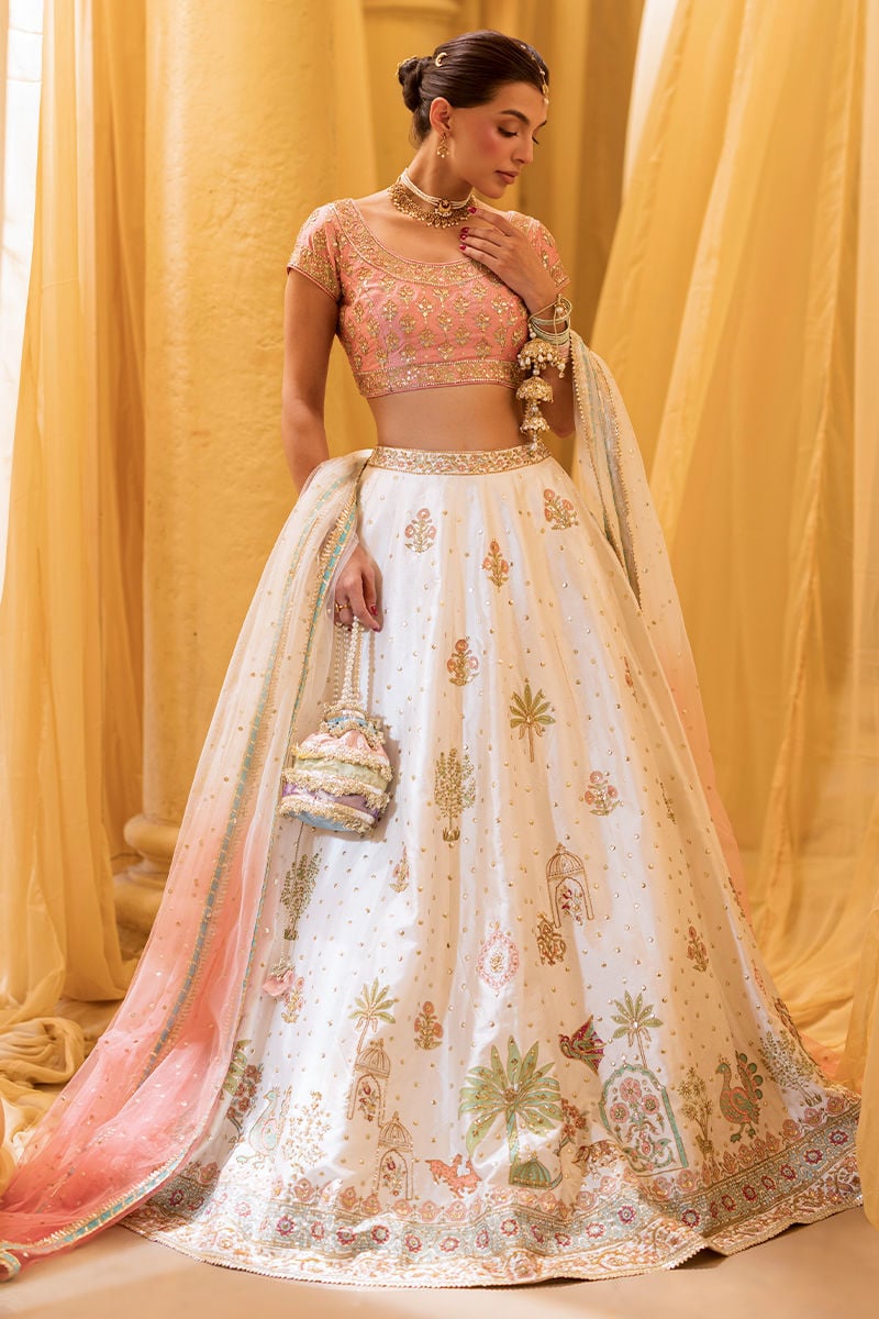 Ansab Jahangir | Artisan Prints 26 |Rosewood - by Libasekhas UK - Registered Vendor of : Ansab Jahangir - 100% Original Designer Dress