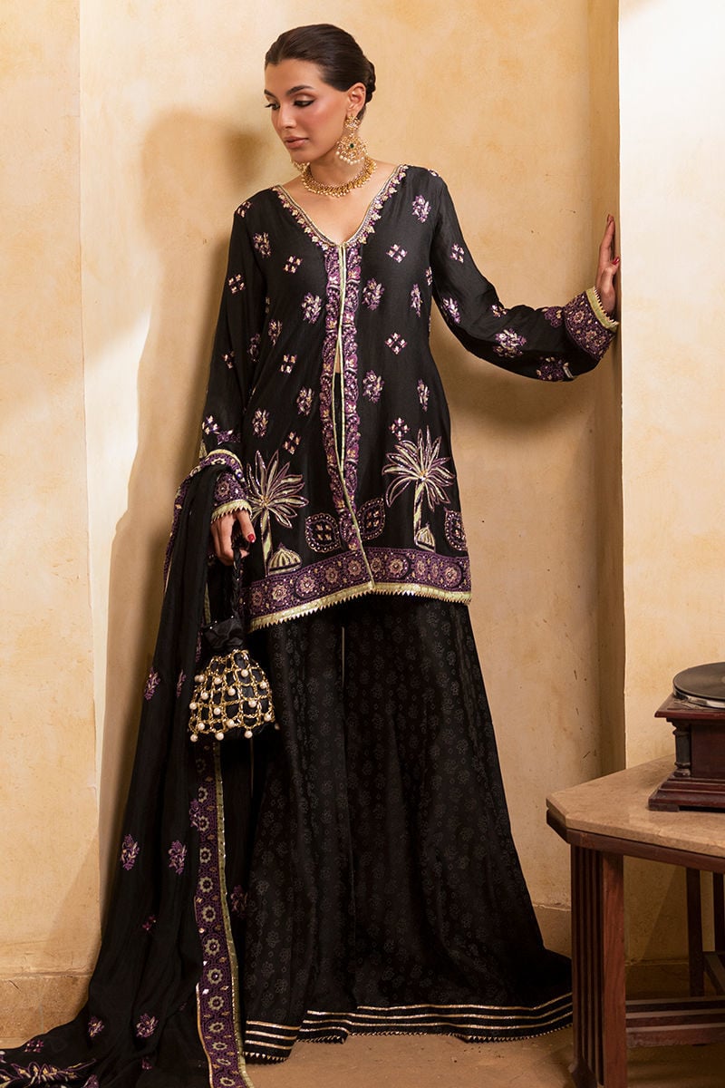 Ansab Jahangir | Artisan Prints 26 |Shadow Silk - by Libasekhas UK - Registered Vendor of : Ansab Jahangir - 100% Original Designer Dress
