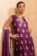 Ansab Jahangir | Artisan Prints 26 | Mulberry - by Libasekhas UK - Registered Vendor of : Ansab Jahangir - 100% Original Designer Dress
