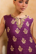 Ansab Jahangir | Artisan Prints 26 | Mulberry - by Libasekhas UK - Registered Vendor of : Ansab Jahangir - 100% Original Designer Dress
