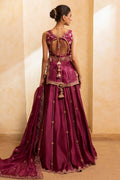 Ansab Jahangir | Artisan Prints 26 |Berry Velour - by Libasekhas UK - Registered Vendor of : Ansab Jahangir - 100% Original Designer Dress