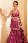 Ansab Jahangir | Artisan Prints 26 |Berry Velour - by Libasekhas UK - Registered Vendor of : Ansab Jahangir - 100% Original Designer Dress