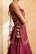 Ansab Jahangir | Artisan Prints 26 |Berry Velour - by Libasekhas UK - Registered Vendor of : Ansab Jahangir - 100% Original Designer Dress