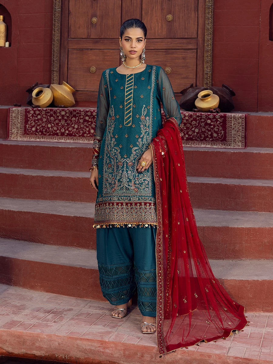 Salitex | Signature Festive Chiffon | SUNW6JI021UT - by - Libasekhas UK - Registered Vendor of : Salitex - 100% Original Designer Dresss