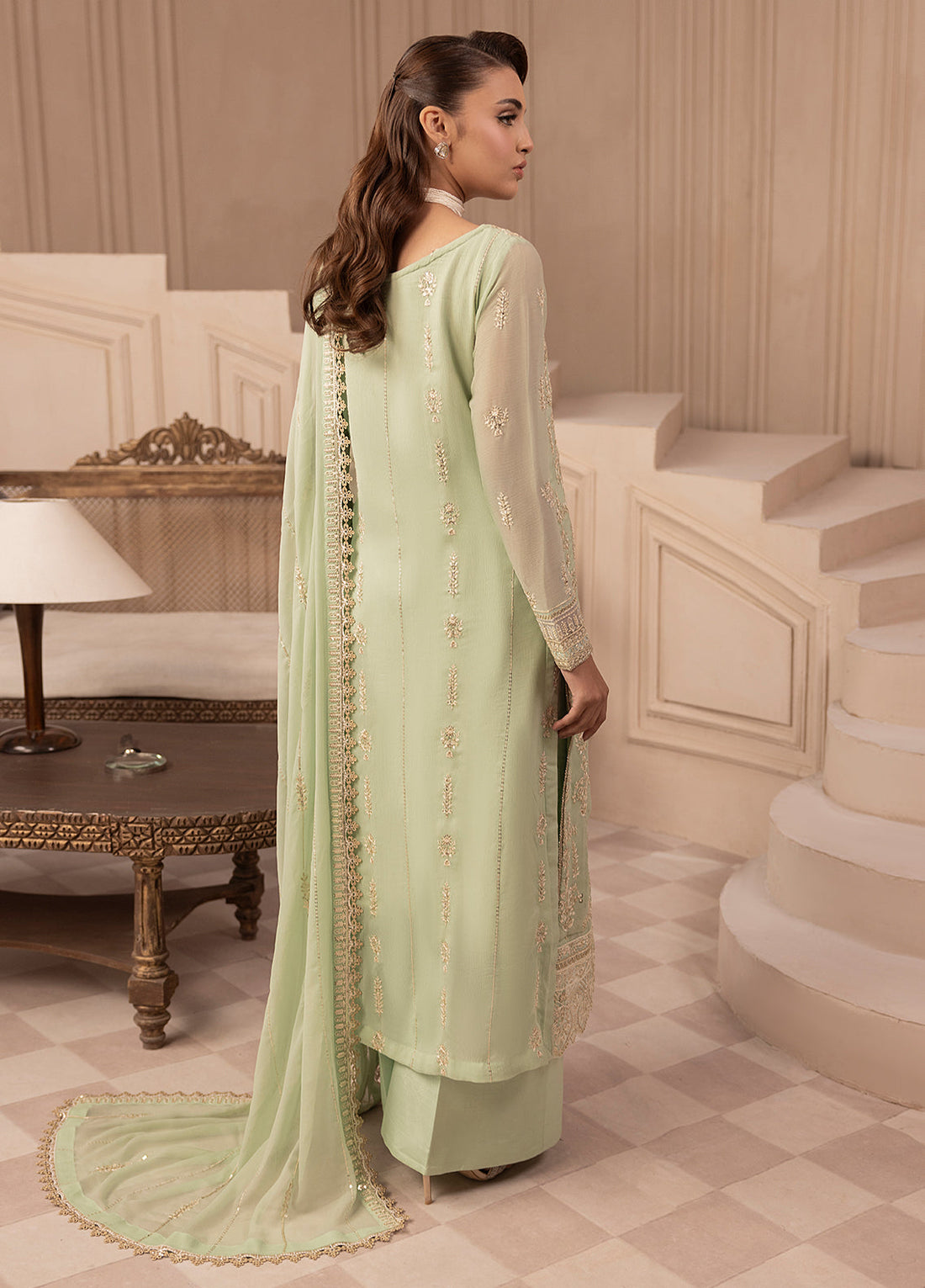 Sahane | Elyssa Festive Chiffon | CT-19004 Emera - ELYSSA - by - Libasekhas UK - Registered Vendor of : Sahane - 100% Original Designer Dresss