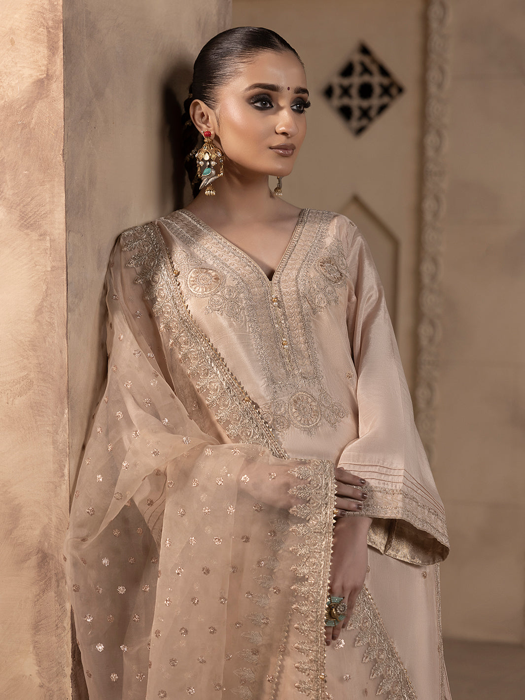 Hem Stitch | Raw Silk Edit 25 |Janan - by - Libasekhas UK - Registered Vendor of : Hemstitch - 100% Original Designer Dresss