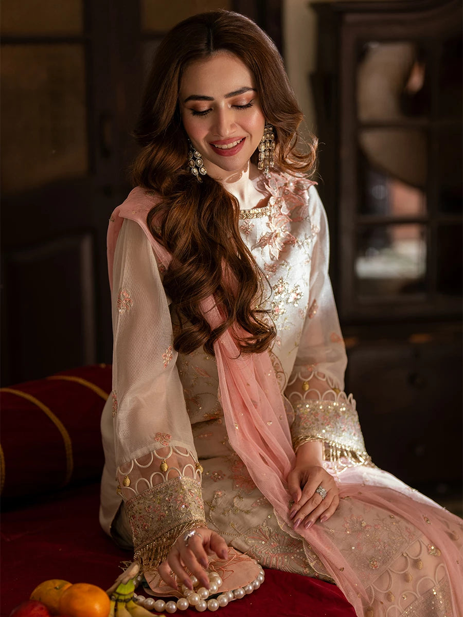 Salitex | Signature Festive Chiffon | SUNW6NO033UT - by - Libasekhas UK - Registered Vendor of : Salitex - 100% Original Designer Dresss