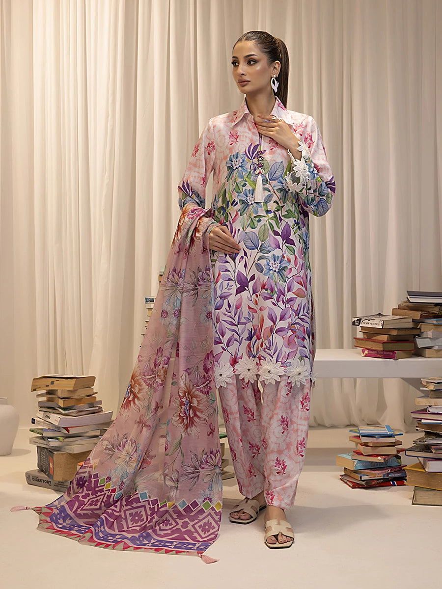 Salitex | Sibel Printed Lawn Silk | ST-04 - by - Libasekhas UK - Registered Vendor of : Salitex - 100% Original Designer Dresss
