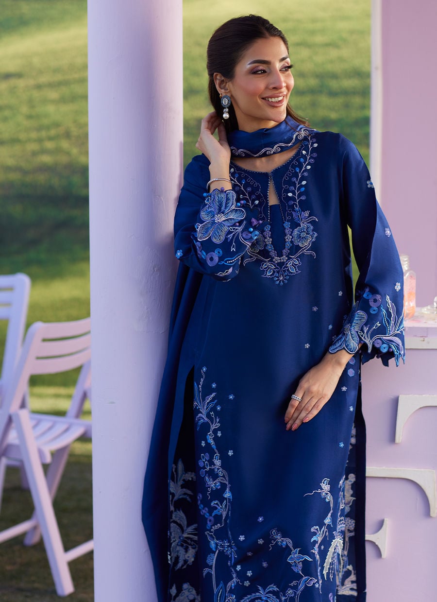 Farah Talib Aziz | Luna Eid 26 | Noirah Shirt And Dupatta - by Libasekhas UK - Registered Vendor of : Farah Talib Aziz - 100% Original Designer Dress