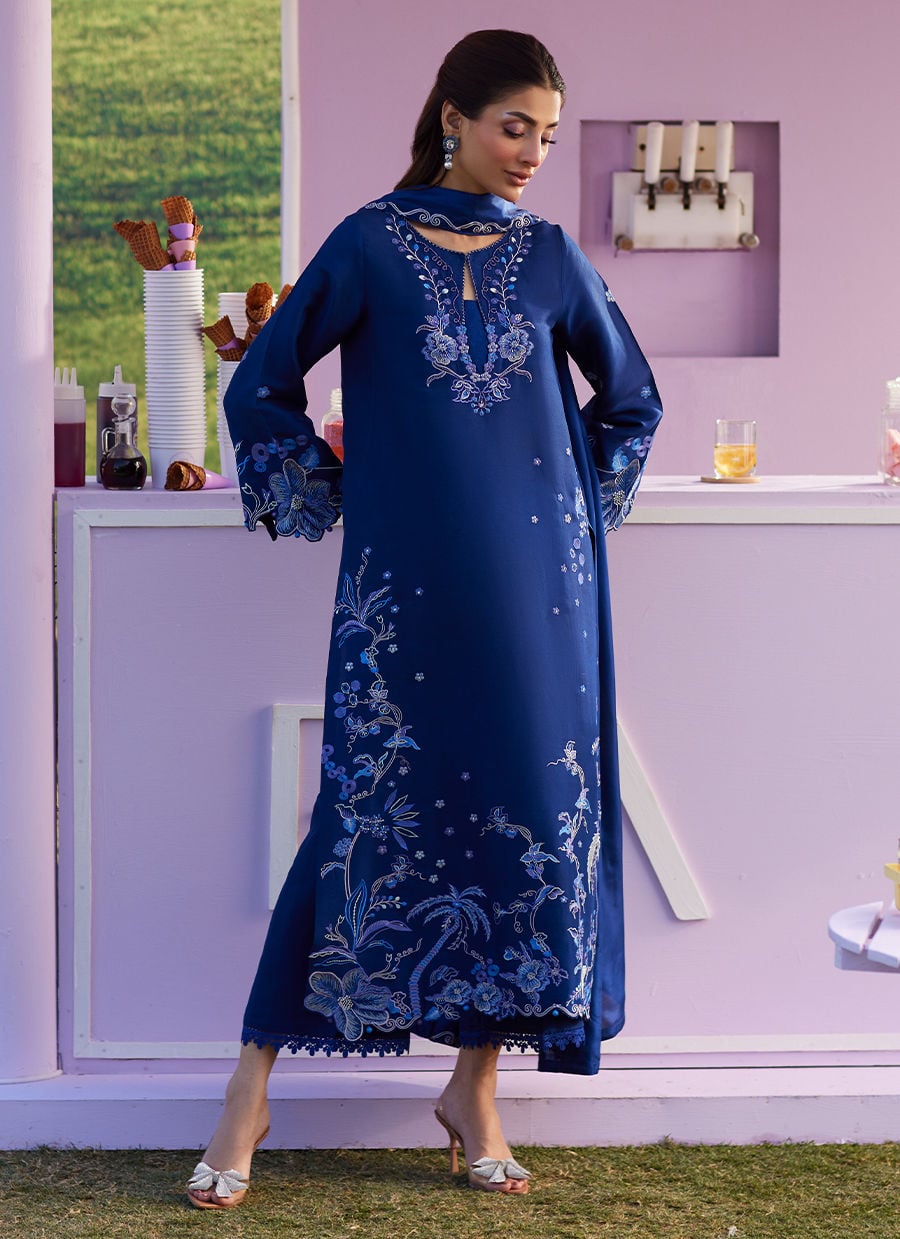 Farah Talib Aziz | Luna Eid 26 | Noirah Shirt And Dupatta - by Libasekhas UK - Registered Vendor of : Farah Talib Aziz - 100% Original Designer Dress