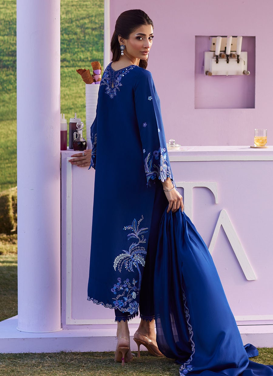 Farah Talib Aziz | Luna Eid 26 | Noirah Shirt And Dupatta - by Libasekhas UK - Registered Vendor of : Farah Talib Aziz - 100% Original Designer Dress