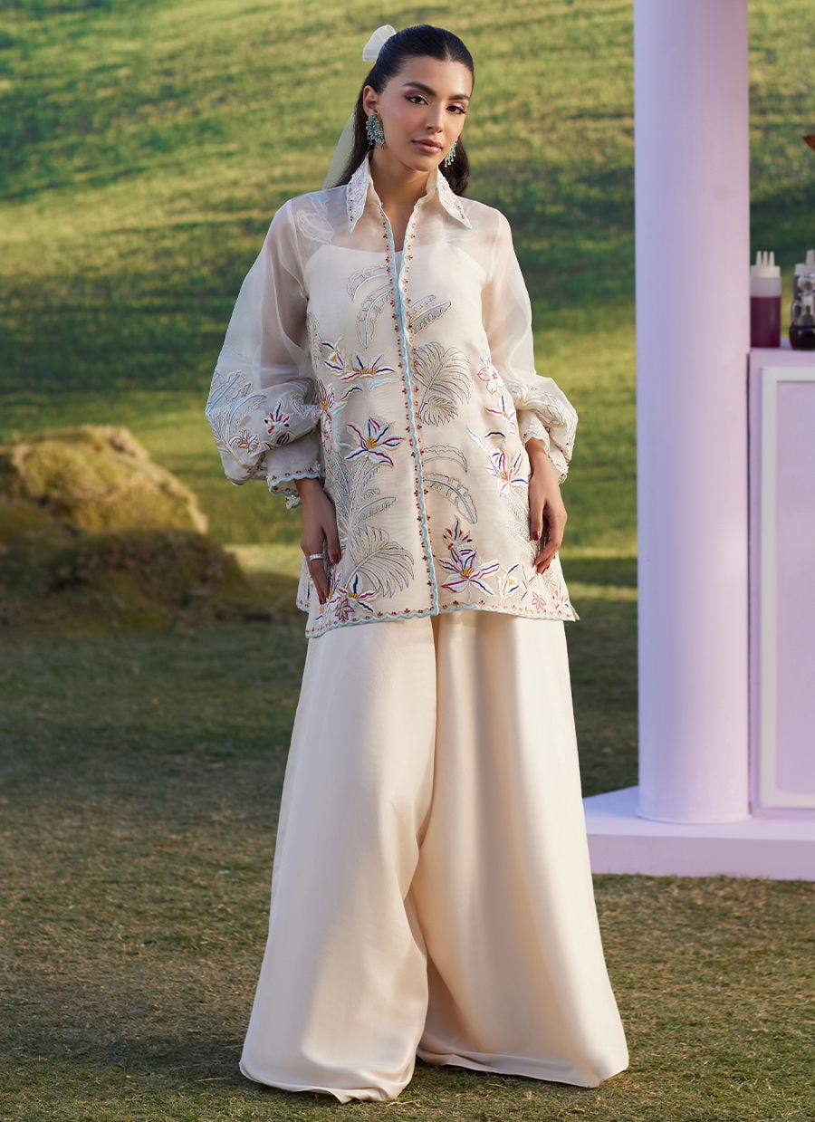 Farah Talib Aziz | Luna Eid 26 | Astra Jacket - by Libasekhas UK - Registered Vendor of : Farah Talib Aziz - 100% Original Designer Dress