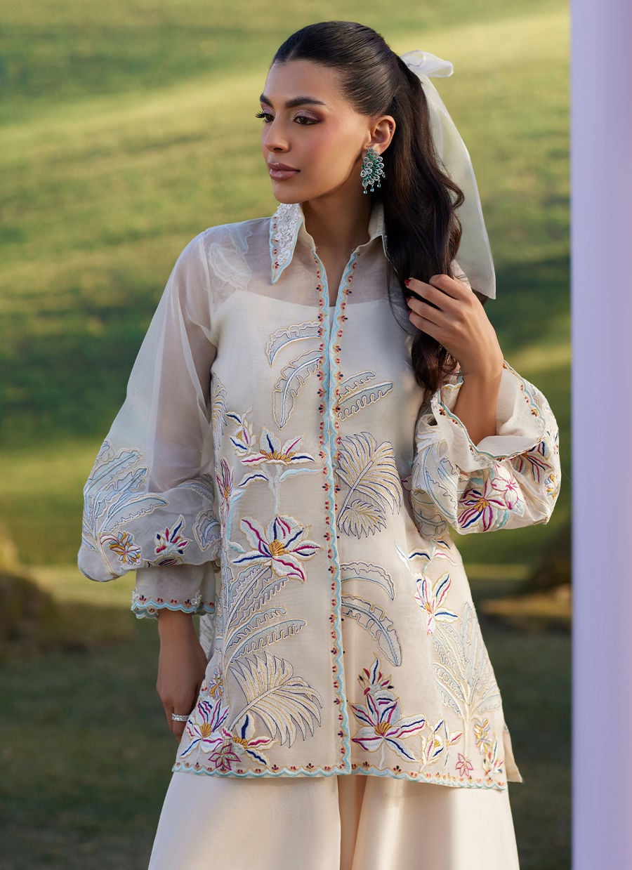 Farah Talib Aziz | Luna Eid 26 | Astra Jacket - by Libasekhas UK - Registered Vendor of : Farah Talib Aziz - 100% Original Designer Dress