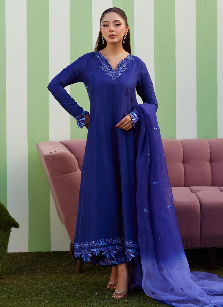 Farah Talib Aziz | Luna Eid 26 | Elaris Shirt And Dupatta - by Libasekhas UK - Registered Vendor of : Farah Talib Aziz - 100% Original Designer Dress