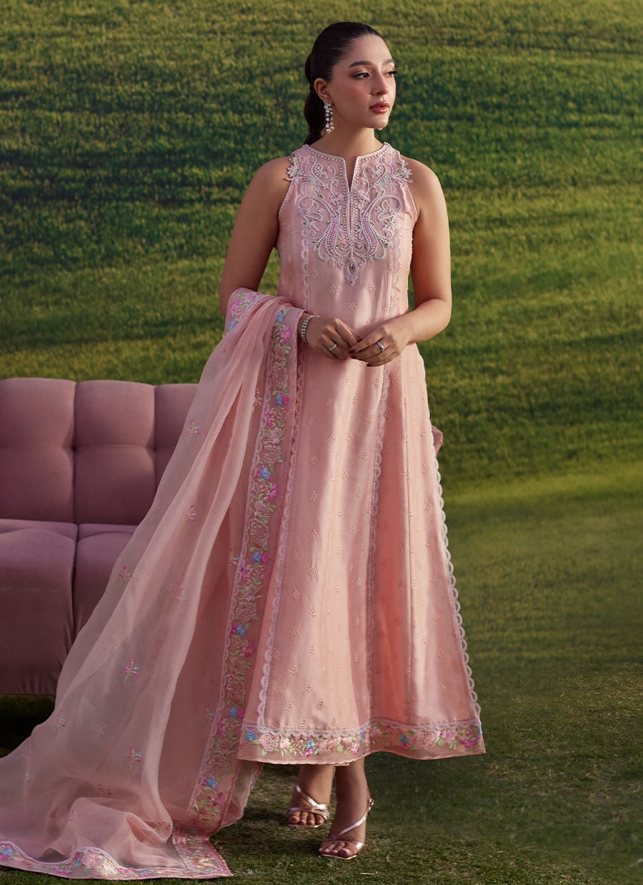 Farah Talib Aziz | Luna Eid 26 | Rose Reverie Shirt And Dupatta - by Libasekhas UK - Registered Vendor of : Farah Talib Aziz - 100% Original Designer Dress