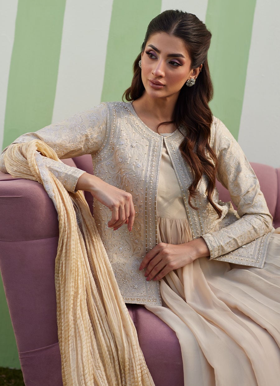 Farah Talib Aziz | Luna Eid 26 | Luma Kalidaar With Dupatta And Pants - by Libasekhas UK - Registered Vendor of : Farah Talib Aziz - 100% Original Designer Dress