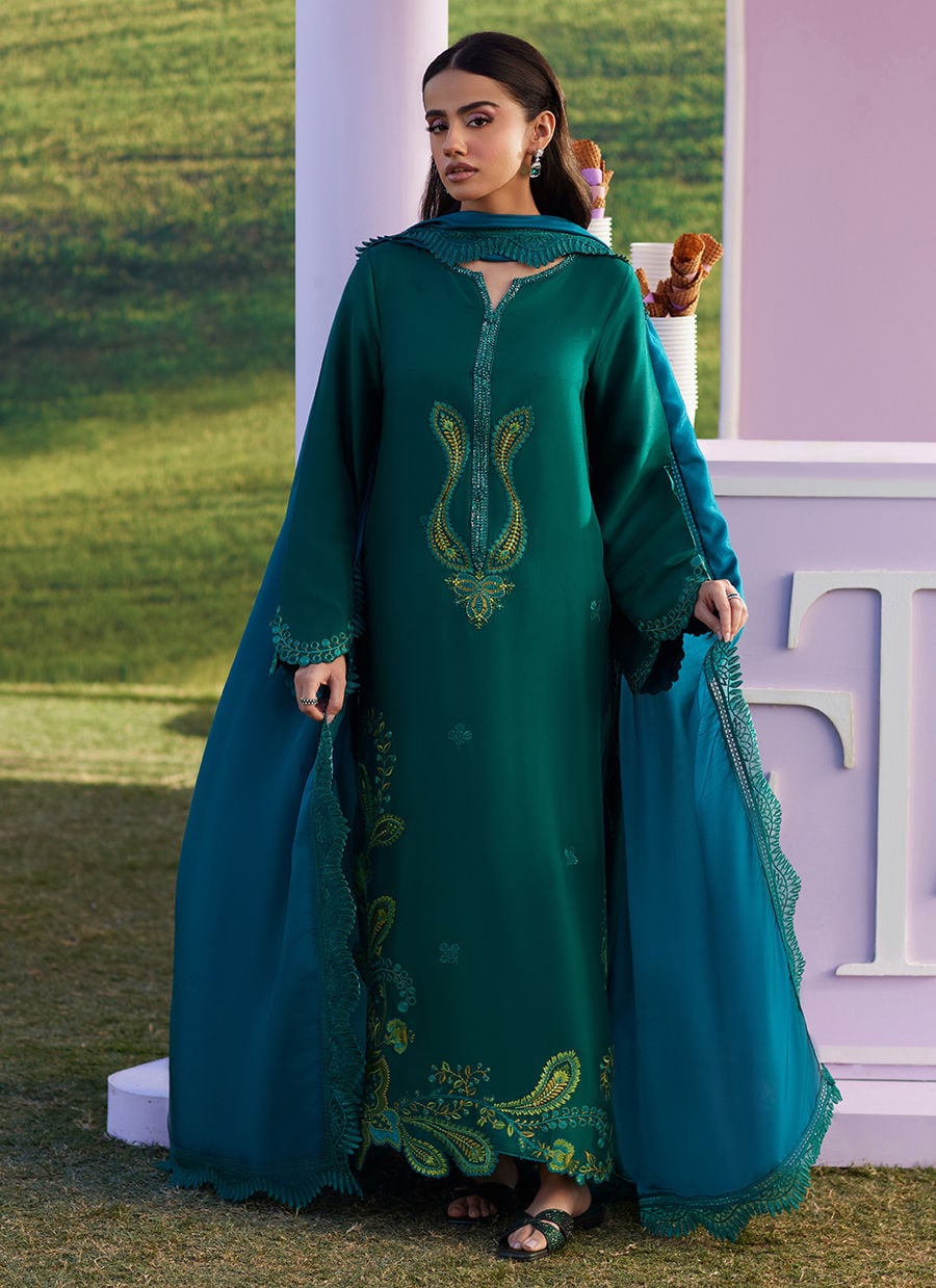 Farah Talib Aziz | Luna Eid 26 | Zayra Shirt And Dupatta - by Libasekhas UK - Registered Vendor of : Farah Talib Aziz - 100% Original Designer Dress