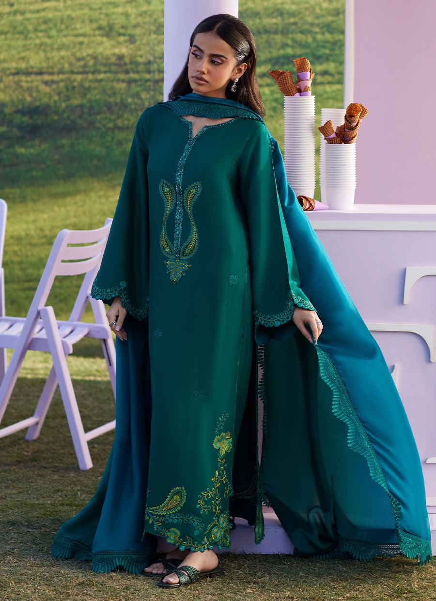 Farah Talib Aziz | Luna Eid 26 | Zayra Shirt And Dupatta - by Libasekhas UK - Registered Vendor of : Farah Talib Aziz - 100% Original Designer Dress