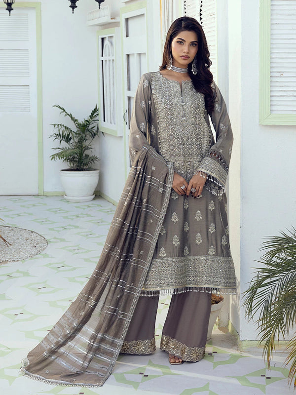 Salitex | Signature Festive Chiffon | SUNW6NO009UT - by - Libasekhas UK - Registered Vendor of : Salitex - 100% Original Designer Dresss