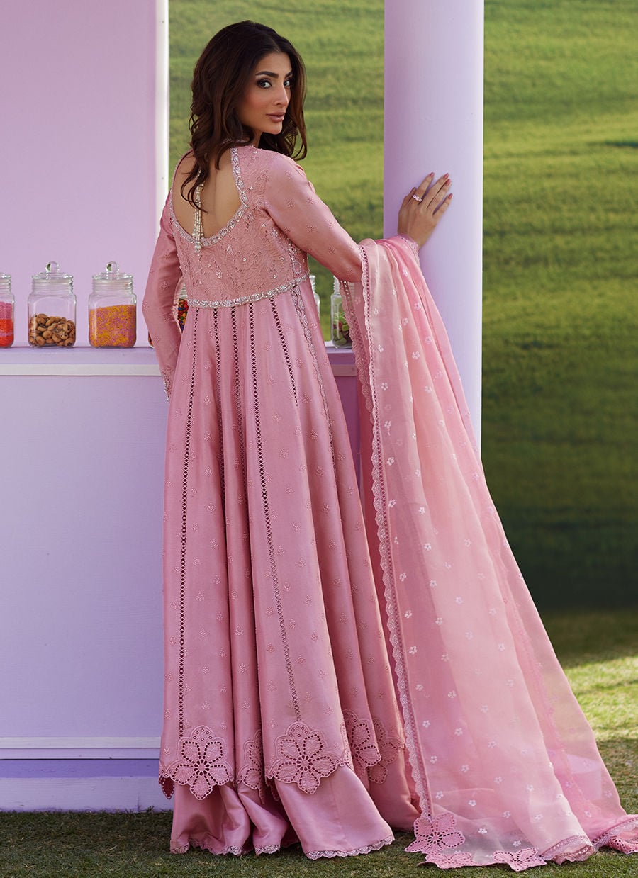 Farah Talib Aziz | Luna Eid 26 | Elara Rose Kalidaar With Dupatta - by Libasekhas UK - Registered Vendor of : Farah Talib Aziz - 100% Original Designer Dress