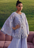 Farah Talib Aziz | Luna Eid 26 | Lilac Haze Jacket - by Libasekhas UK - Registered Vendor of : Farah Talib Aziz - 100% Original Designer Dress