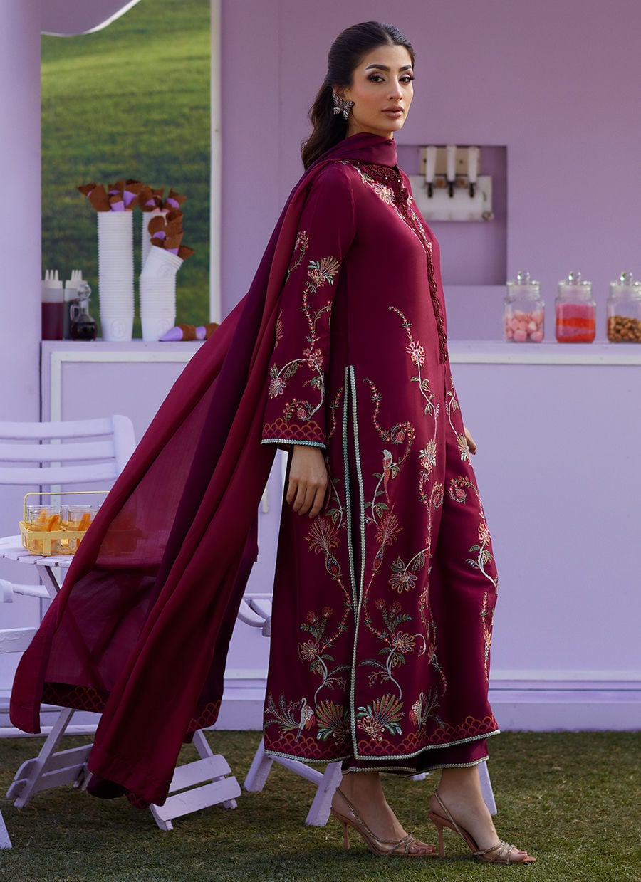 Farah Talib Aziz | Luna Eid 26 | Caire Shirt And Dupatta - by Libasekhas UK - Registered Vendor of : Farah Talib Aziz - 100% Original Designer Dress