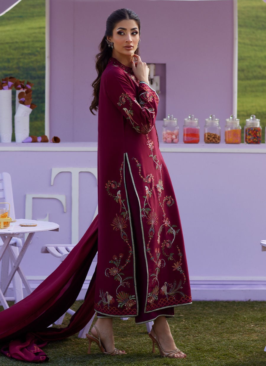 Farah Talib Aziz | Luna Eid 26 | Caire Shirt And Dupatta - by Libasekhas UK - Registered Vendor of : Farah Talib Aziz - 100% Original Designer Dress