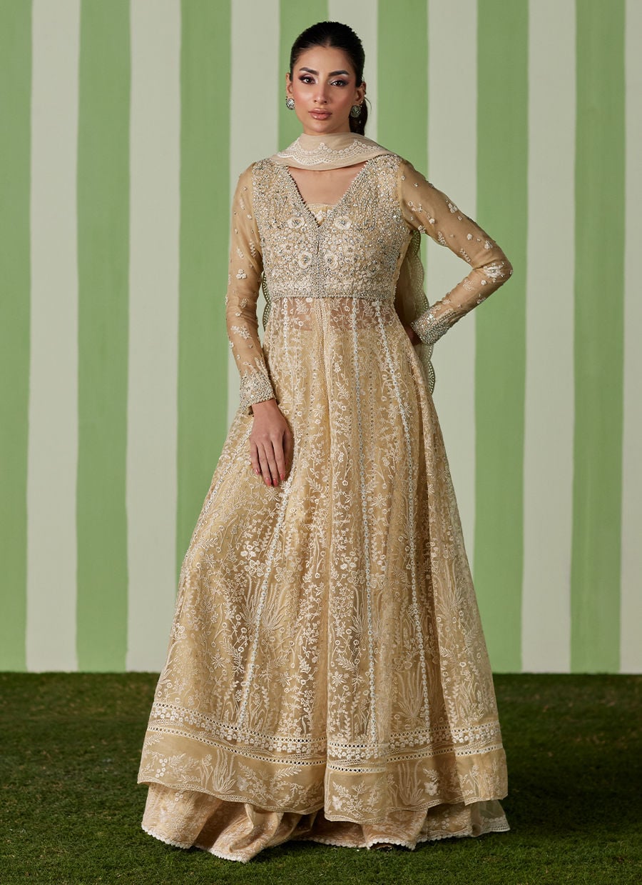 Farah Talib Aziz | Luna Eid 26 | Ayra Kalidaar With Dupatta - by Libasekhas UK - Registered Vendor of : Farah Talib Aziz - 100% Original Designer Dress