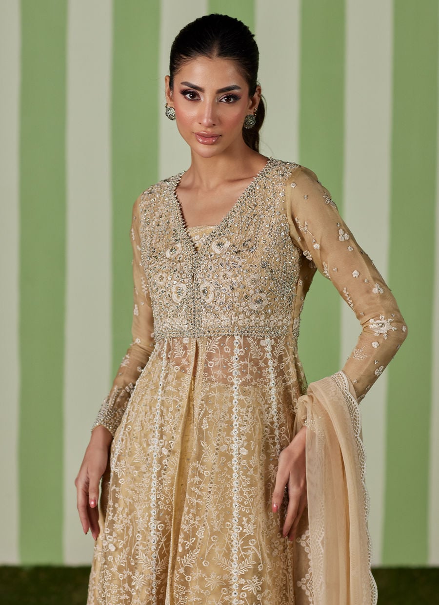 Farah Talib Aziz | Luna Eid 26 | Ayra Kalidaar With Dupatta - by Libasekhas UK - Registered Vendor of : Farah Talib Aziz - 100% Original Designer Dress
