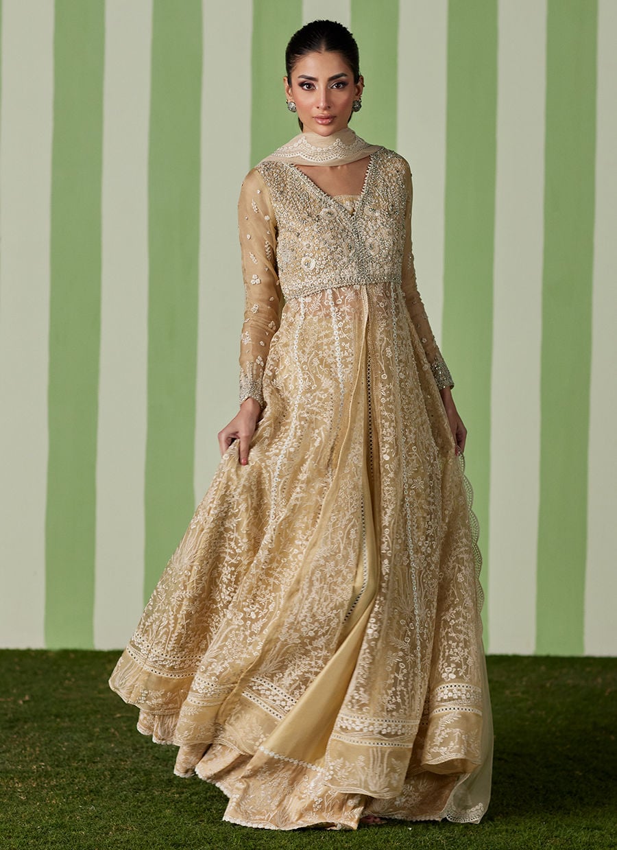 Farah Talib Aziz | Luna Eid 26 | Ayra Kalidaar With Dupatta - by Libasekhas UK - Registered Vendor of : Farah Talib Aziz - 100% Original Designer Dress