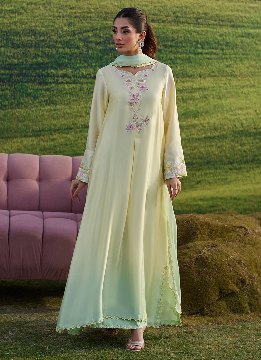 Farah Talib Aziz | Luna Eid 26 | Xeina Shirt And Dupatta - by Libasekhas UK - Registered Vendor of : Farah Talib Aziz - 100% Original Designer Dress