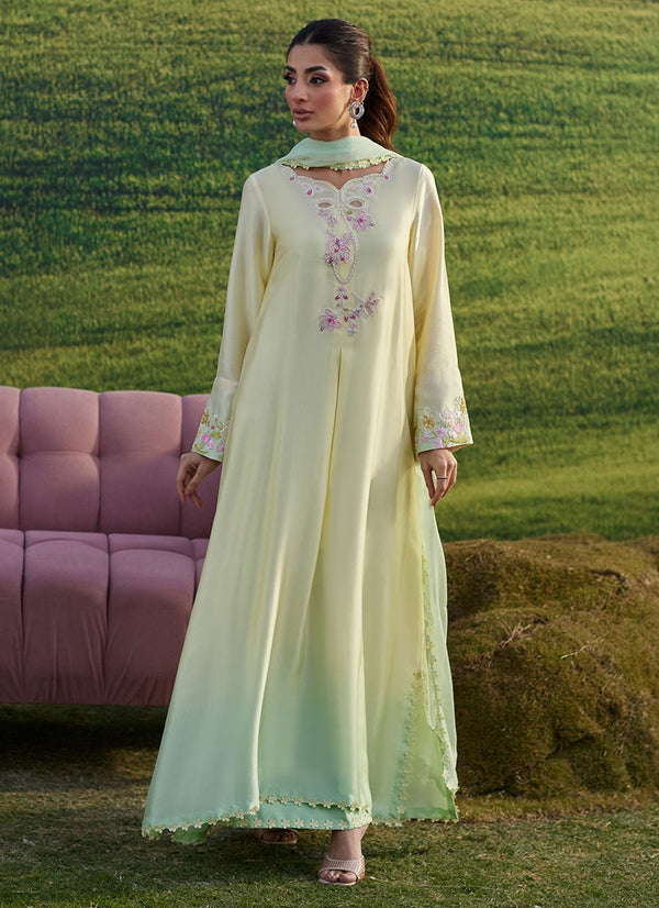 Farah Talib Aziz | Luna Eid 26 | Xeina Shirt And Dupatta - by Libasekhas UK - Registered Vendor of : Farah Talib Aziz - 100% Original Designer Dress