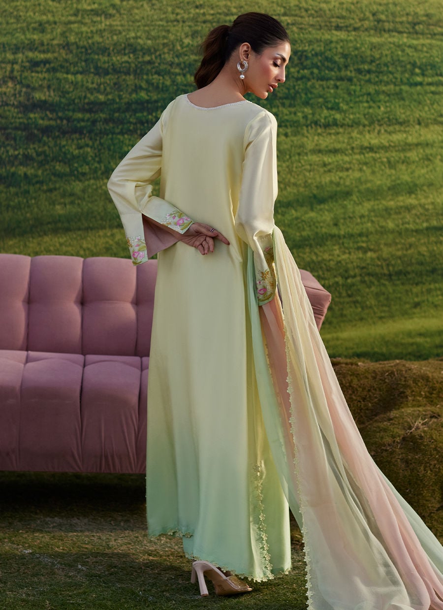 Farah Talib Aziz | Luna Eid 26 | Xeina Shirt And Dupatta - by Libasekhas UK - Registered Vendor of : Farah Talib Aziz - 100% Original Designer Dress