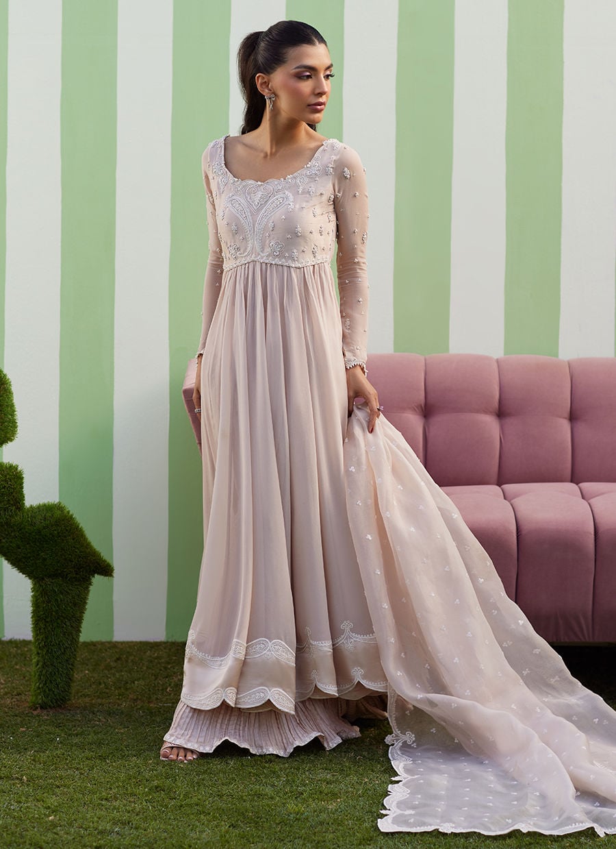 Farah Talib Aziz | Luna Eid 26 | Keshi Kalidaar With Dupatta - by Libasekhas UK - Registered Vendor of : Farah Talib Aziz - 100% Original Designer Dress