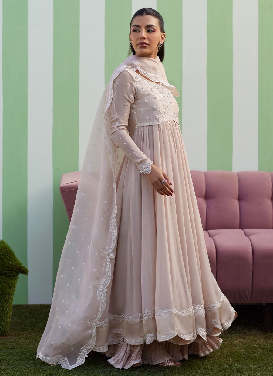 Farah Talib Aziz | Luna Eid 26 | Keshi Kalidaar With Dupatta - by Libasekhas UK - Registered Vendor of : Farah Talib Aziz - 100% Original Designer Dress