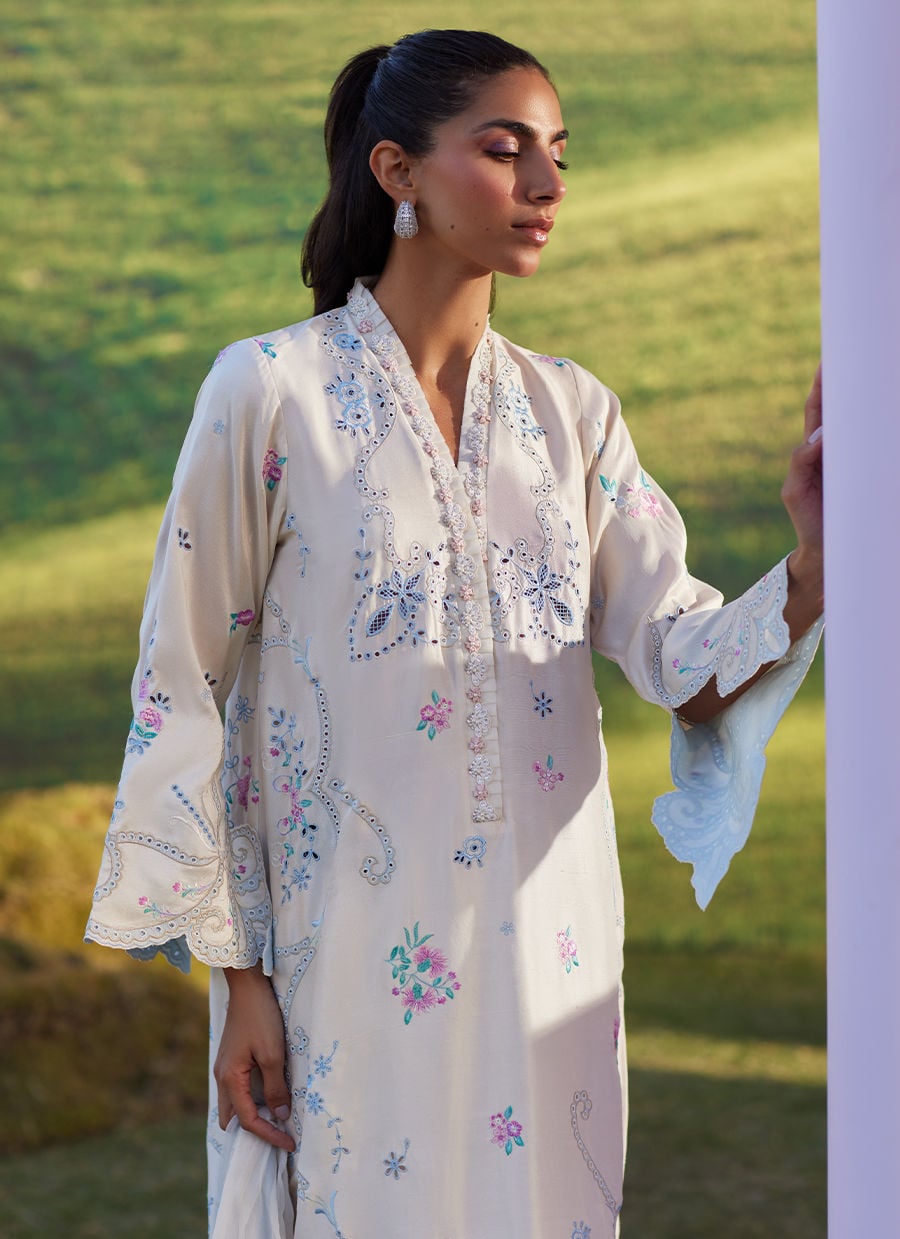Farah Talib Aziz | Luna Eid 26 | Elya Shirt And Dupatta - by Libasekhas UK - Registered Vendor of : Farah Talib Aziz - 100% Original Designer Dress